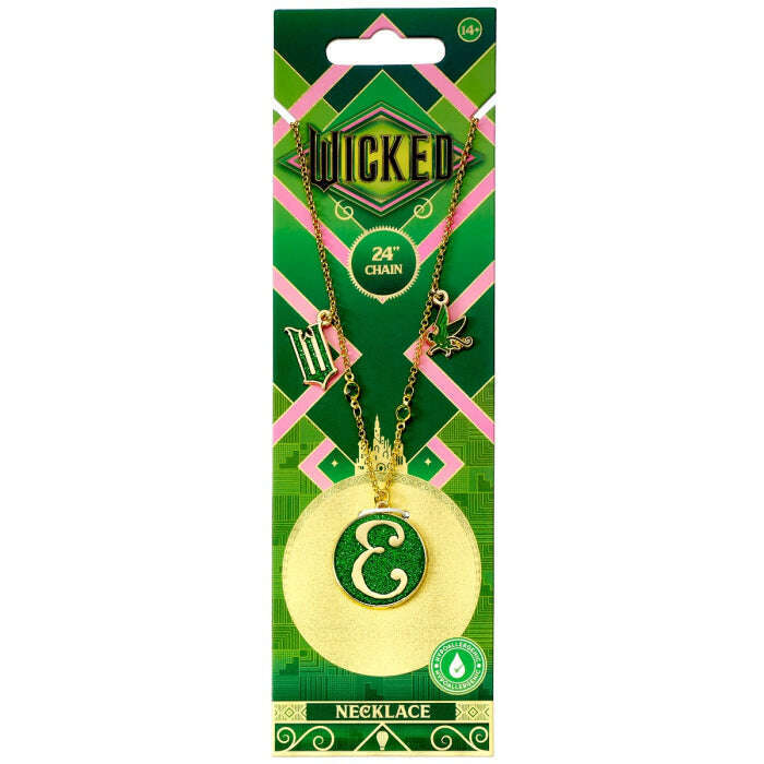 Toys N Tuck:Wicked Necklace - Elphaba 'E' Icon,Wicked