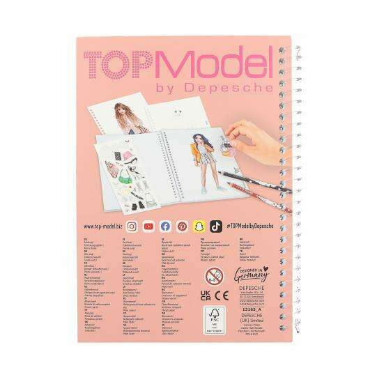 Toys N Tuck:Depesche Top Model Pocket Colouring Book - Lexy & Nyela,Top Model