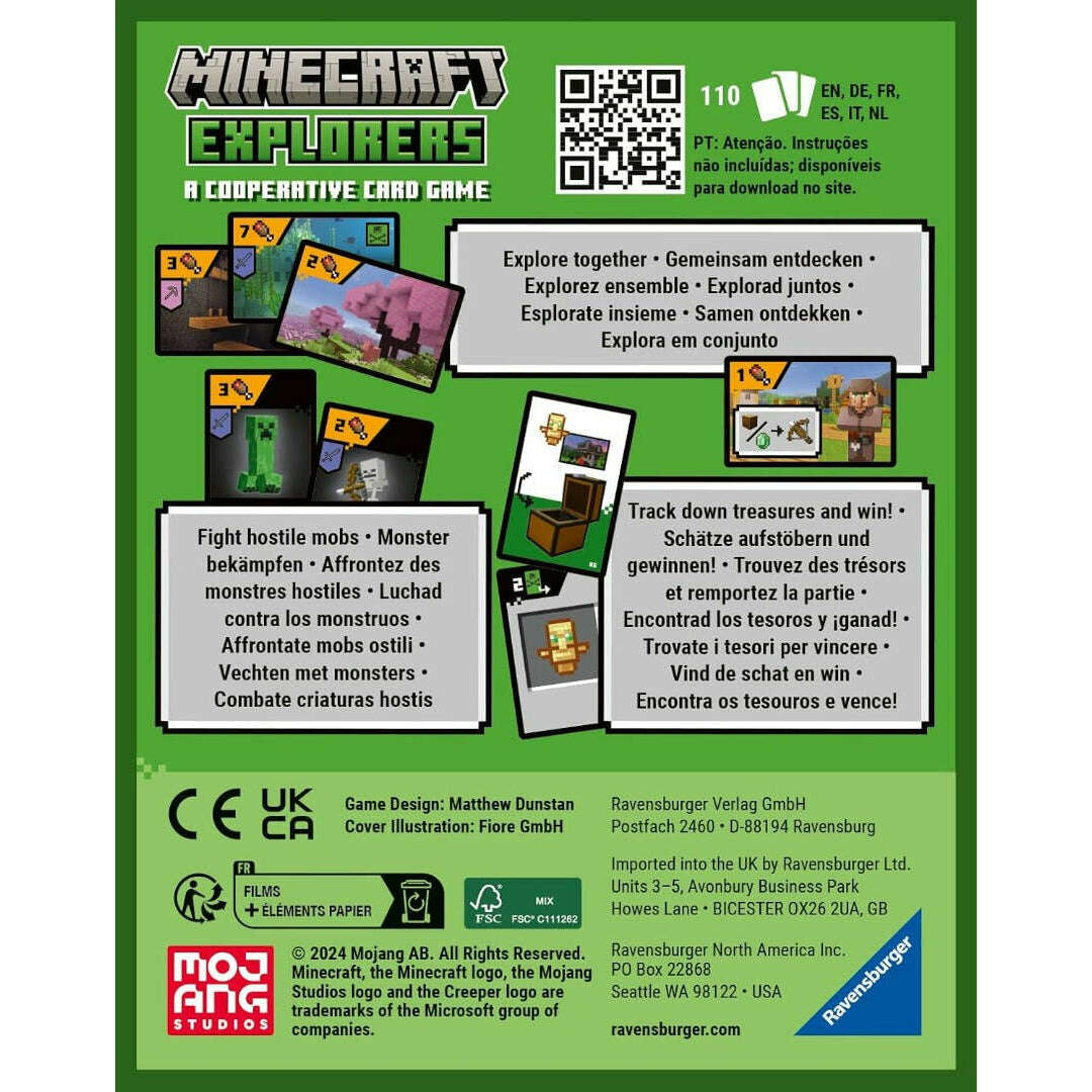 Toys N Tuck:Ravensburger Minecraft Explorers Cooperative Card Game,Minecraft