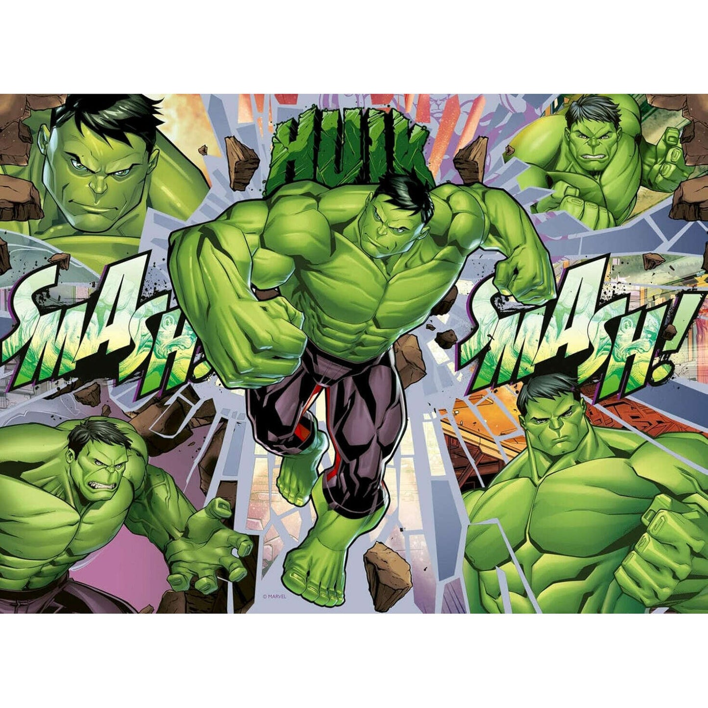 Toys N Tuck:Ravensburger 100 XXL Piece Puzzle Marvel Hulk,Marvel
