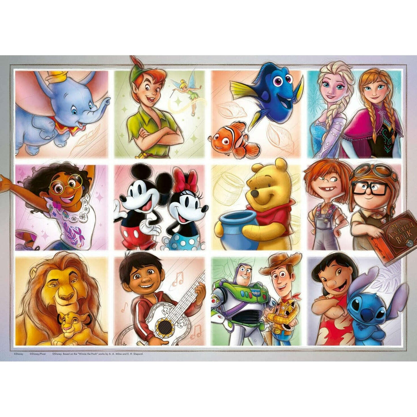 Toys N Tuck:Ravensburger 100 XXL Piece Puzzle Disney Multicharacter,Marvel