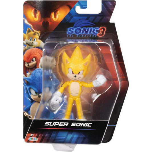 Toys N Tuck:Sonic The Hedgehog 3 Movie 5 Inch Figure - Super Sonic,Sonic The Hedgehog