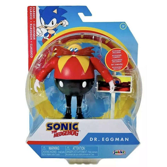 Toys N Tuck:Sonic The Hedgehog 4 Inch Figure - Dr. Eggman with Goal Post,Sonic The Hedgehog