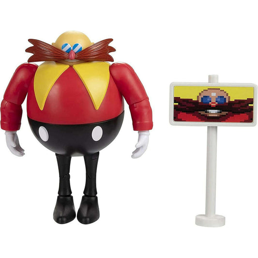 Toys N Tuck:Sonic The Hedgehog 4 Inch Figure - Dr. Eggman with Goal Post,Sonic The Hedgehog