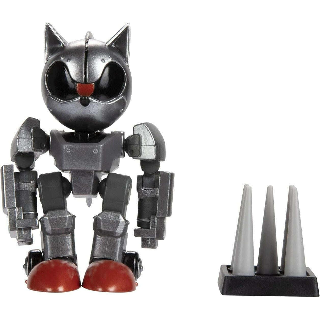 Toys N Tuck:Sonic The Hedgehog 4 Inch Figure - Mecha Sonic with Spike Trap,Sonic The Hedgehog