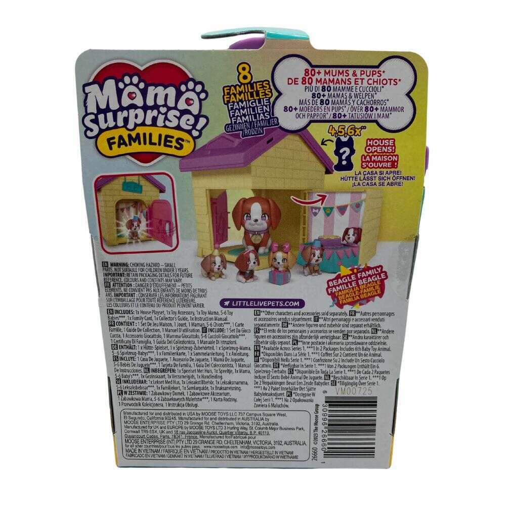 Toys N Tuck:Little Live Pets Mama Surprise Families Mama's House Beagle Family,Little Live Pets