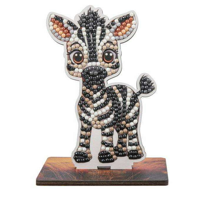 Toys N Tuck:Crystal Art Wildlife Buddies Safari Series 5 - Zebra,Crystal Art