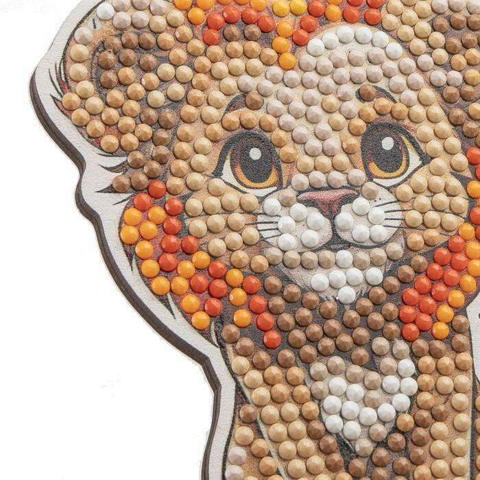 Toys N Tuck:Crystal Art Wildlife Buddies Safari Series 5 - Lion,Crystal Art