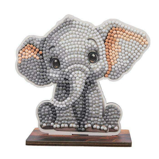Toys N Tuck:Crystal Art Wildlife Buddies Safari Series 5 - Elephant,Crystal Art
