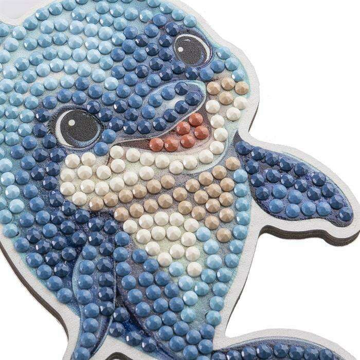 Toys N Tuck:Crystal Art Wildlife Buddies Ocean Series 5 - Dolphin,Crystal Art