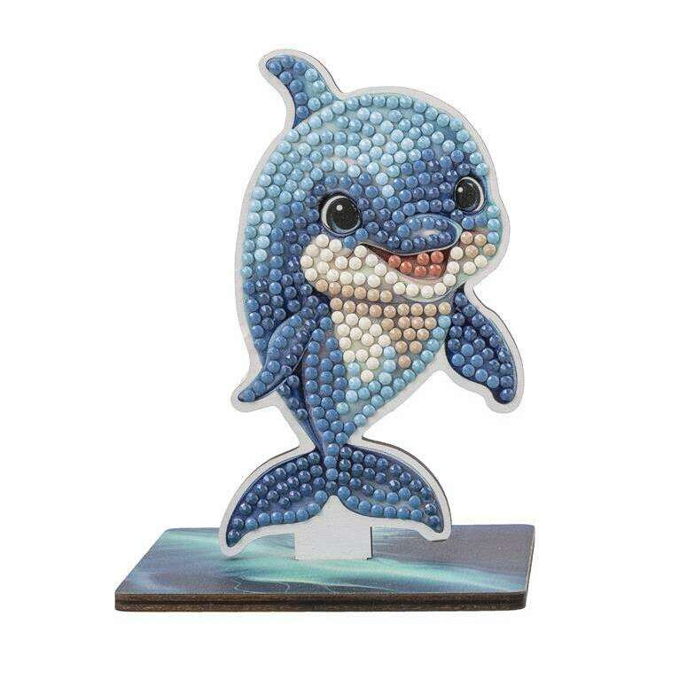 Toys N Tuck:Crystal Art Wildlife Buddies Ocean Series 5 - Dolphin,Crystal Art