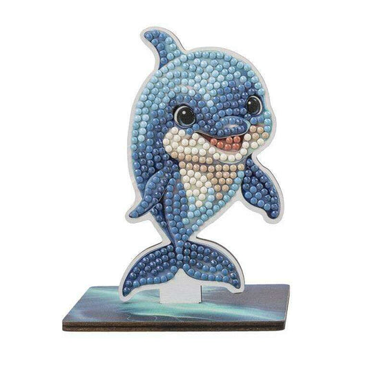 Toys N Tuck:Crystal Art Wildlife Buddies Ocean Series 5 - Dolphin,Crystal Art