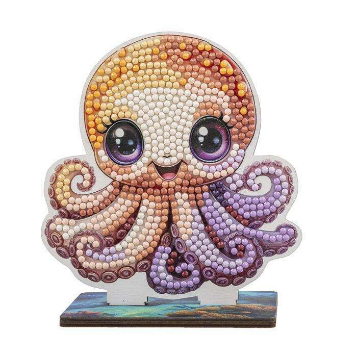 Toys N Tuck:Crystal Art Wildlife Buddies Ocean Series 5 - Octopus,Crystal Art