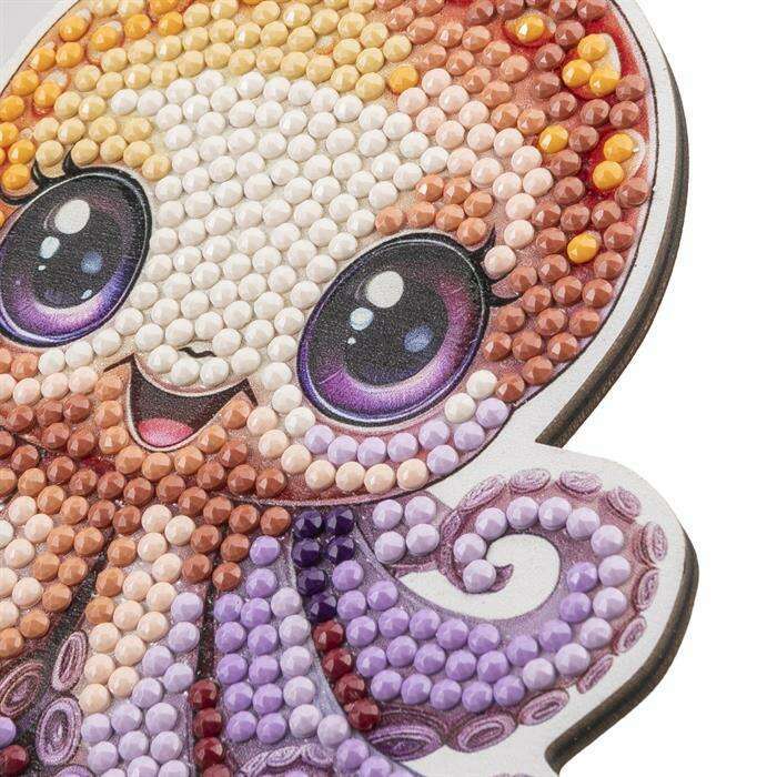 Toys N Tuck:Crystal Art Wildlife Buddies Ocean Series 5 - Octopus,Crystal Art