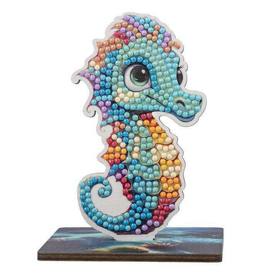 Toys N Tuck:Crystal Art Wildlife Buddies Ocean Series 5 - Seahorse,Crystal Art