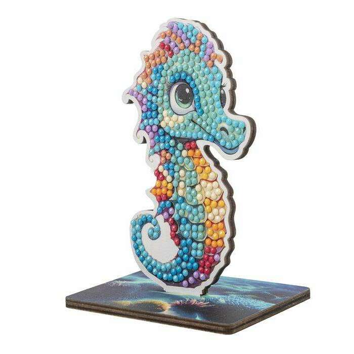 Toys N Tuck:Crystal Art Wildlife Buddies Ocean Series 5 - Seahorse,Crystal Art
