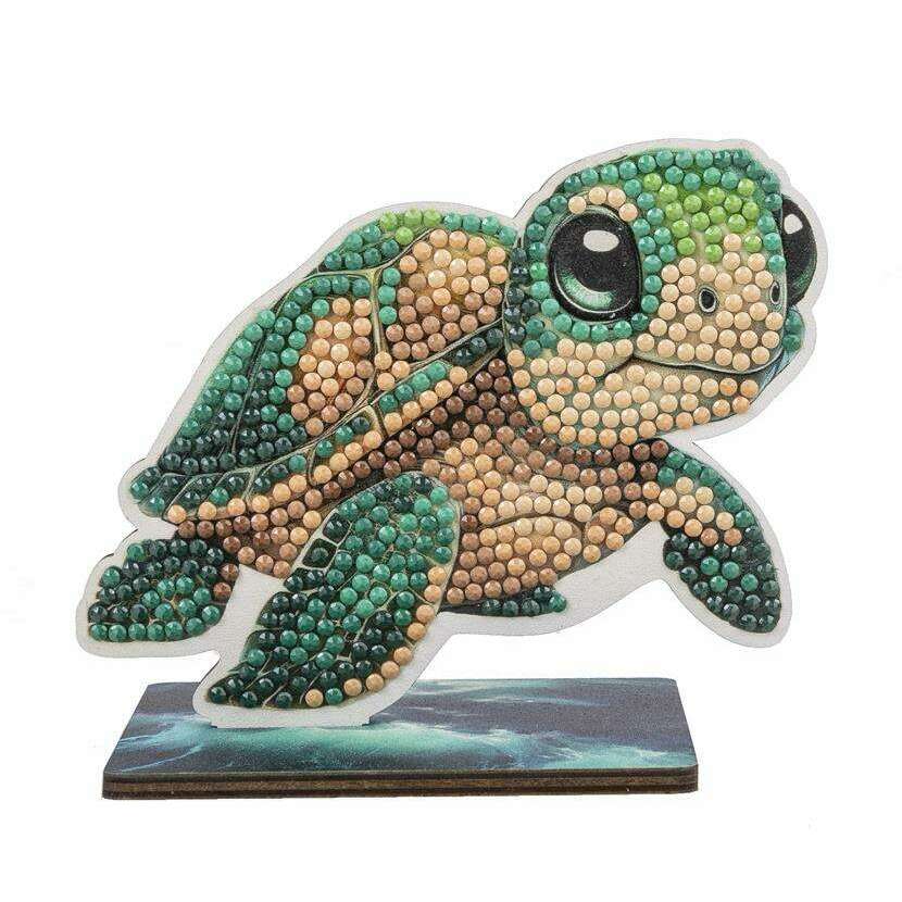 Toys N Tuck:Crystal Art Wildlife Buddies Ocean Series 5 - Turtle,Crystal Art