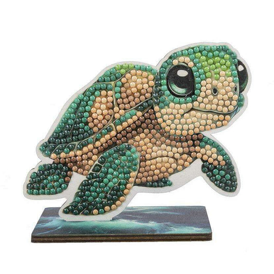 Toys N Tuck:Crystal Art Wildlife Buddies Ocean Series 5 - Turtle,Crystal Art