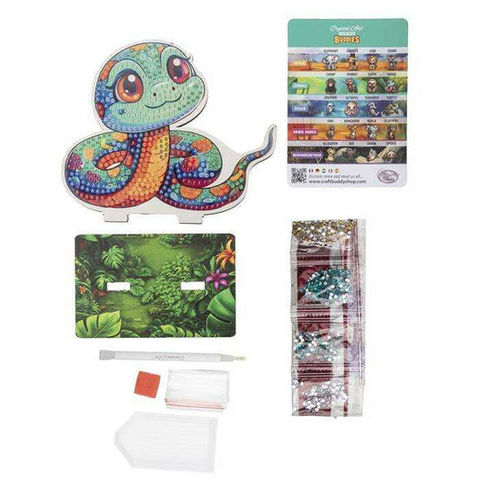 Toys N Tuck:Crystal Art Wildlife Buddies Jungle Series 5 - Snake,Crystal Art