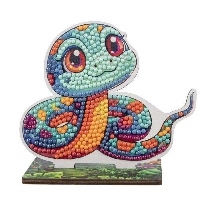 Toys N Tuck:Crystal Art Wildlife Buddies Jungle Series 5 - Snake,Crystal Art