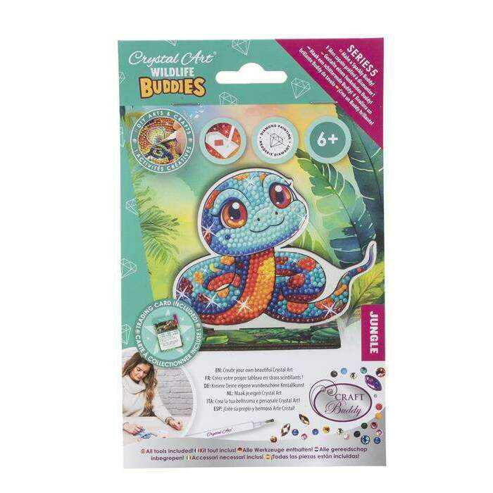Toys N Tuck:Crystal Art Wildlife Buddies Jungle Series 5 - Snake,Crystal Art