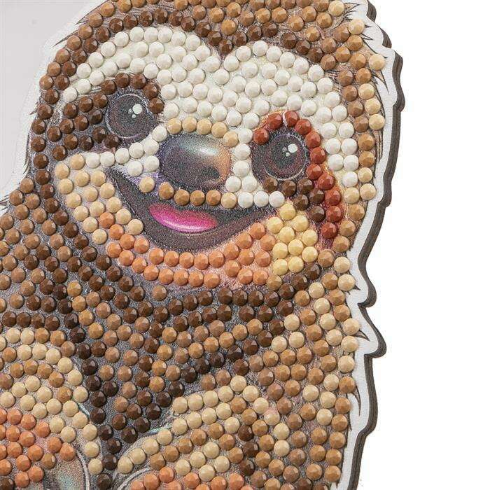 Toys N Tuck:Crystal Art Wildlife Buddies Jungle Series 5 - Sloth,Crystal Art