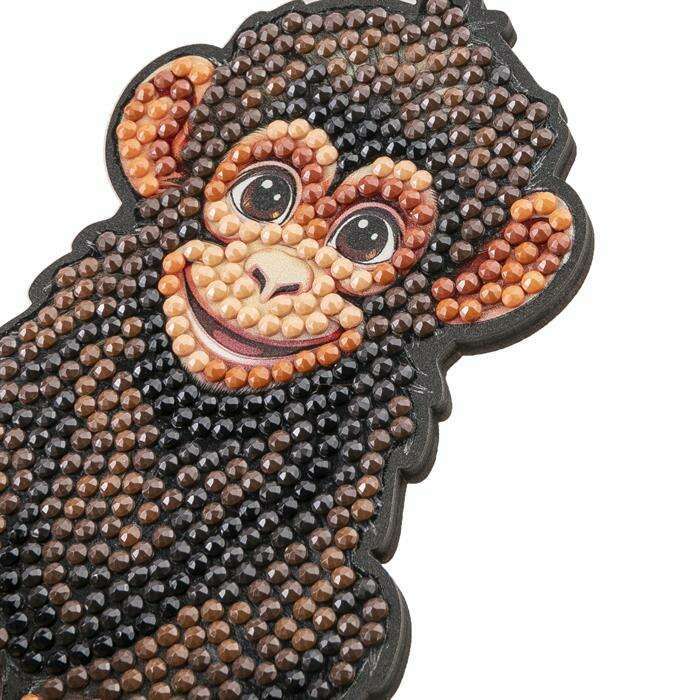 Toys N Tuck:Crystal Art Wildlife Buddies Jungle Series 5 - Chimp,Crystal Art