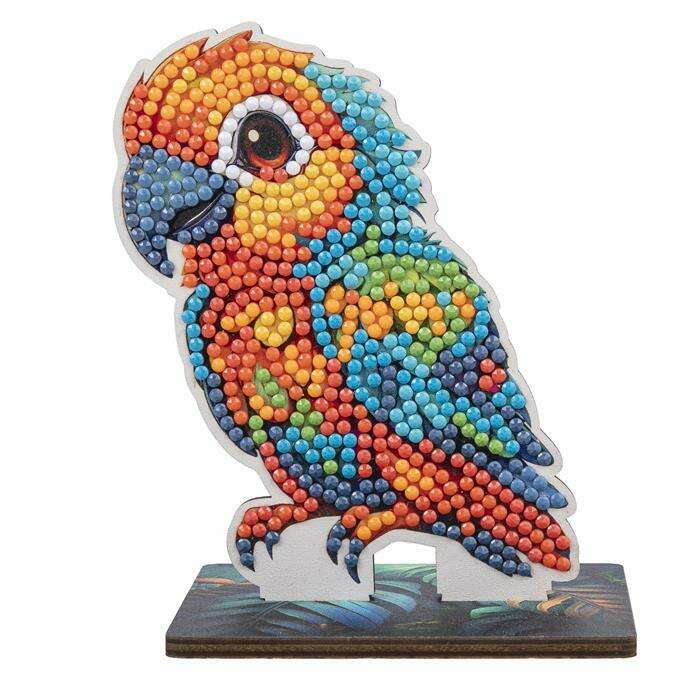 Toys N Tuck:Crystal Art Wildlife Buddies Jungle Series 5 - Parrot,Crystal Art