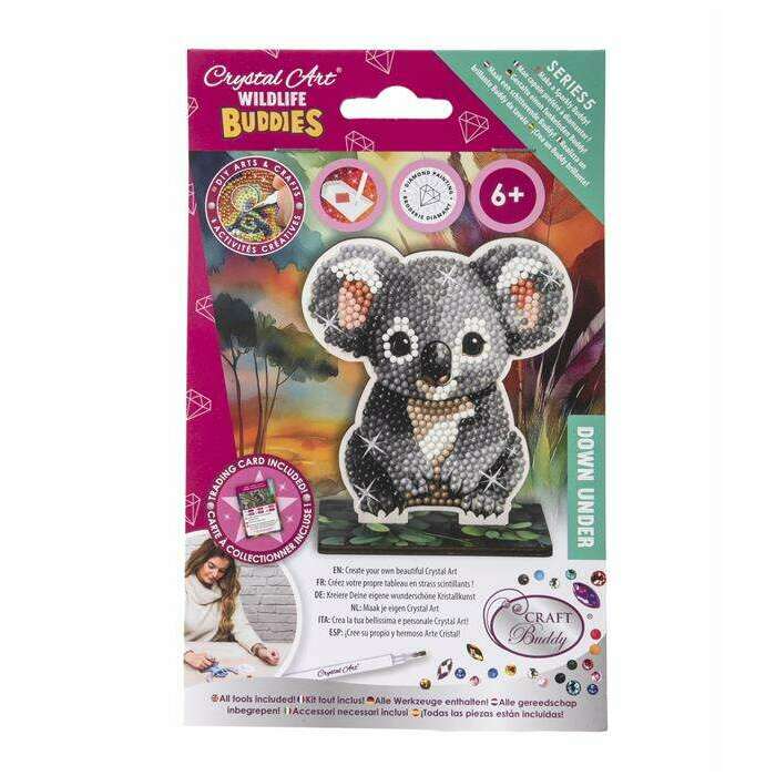 Toys N Tuck:Crystal Art Wildlife Buddies Down Under Series 5 - Koala,Crystal Art