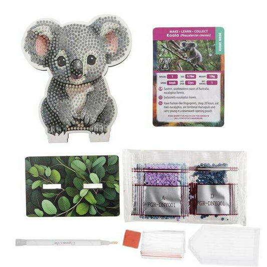 Toys N Tuck:Crystal Art Wildlife Buddies Down Under Series 5 - Koala,Crystal Art
