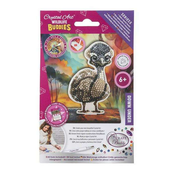 Toys N Tuck:Crystal Art Wildlife Buddies Down Under Series 5 - Emu,Crystal Art