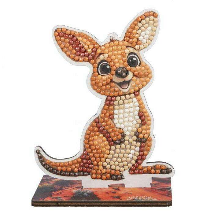 Toys N Tuck:Crystal Art Wildlife Buddies Down Under Series 5 - Kangaroo,Crystal Art