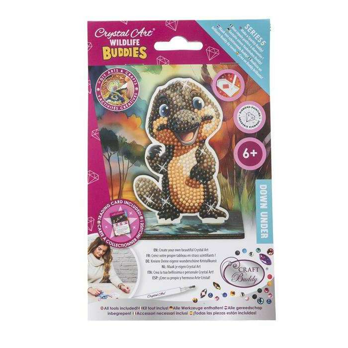 Toys N Tuck:Crystal Art Wildlife Buddies Down Under Series 5 - Playpus,Crystal Art