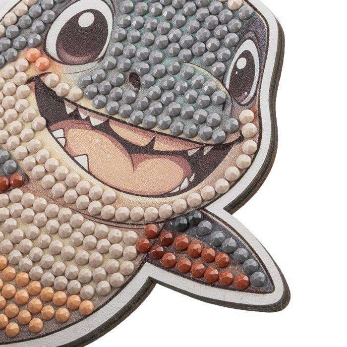 Toys N Tuck:Crystal Art Wildlife Buddies Misunderstood Series 5 - Shark,Crystal Art