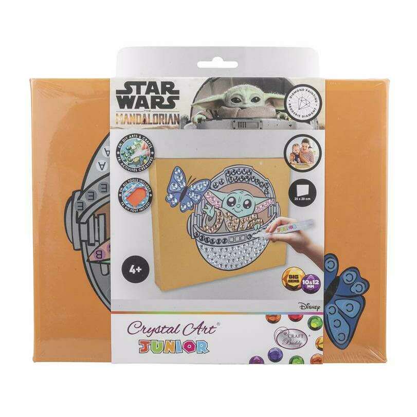 Toys N Tuck:Crystal Art Junior Star Wars Grogu,Crystal Art