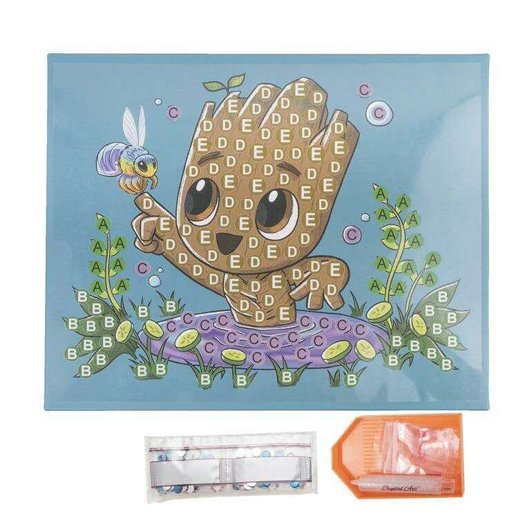 Toys N Tuck:Crystal Art Junior Marvel I Am Groot,Crystal Art