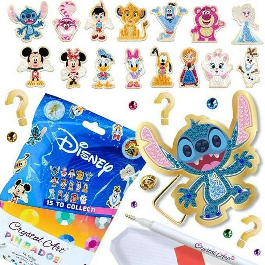 Toys N Tuck:Crystal Art Disney Pin Badge Blind Bag,Crystal Art