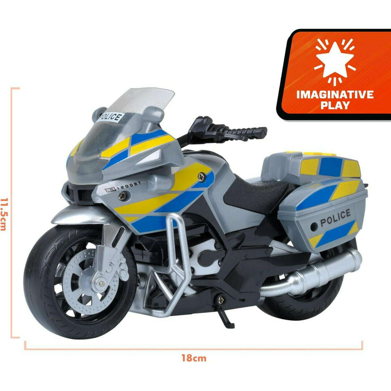 Toys N Tuck:Motor Zone Lights & Sound Police Bike,Motor Zone