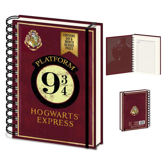 Toys N Tuck:Harry Potter Platform 9 3/4 A5 Wiro Diary Notebook,Harry Potter