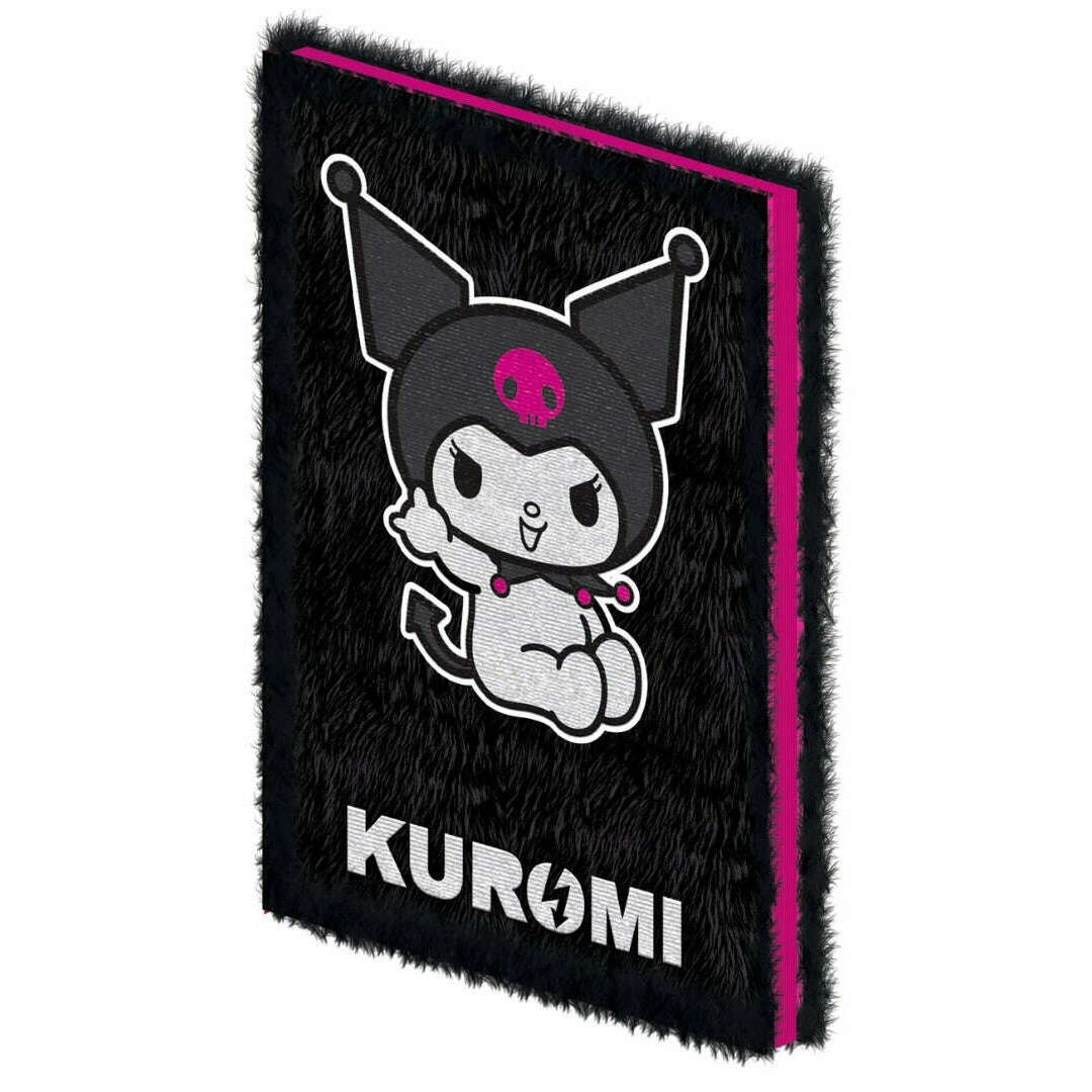Toys N Tuck:Sanrio Kuromi A5 Plush Notebook,Hello Kitty