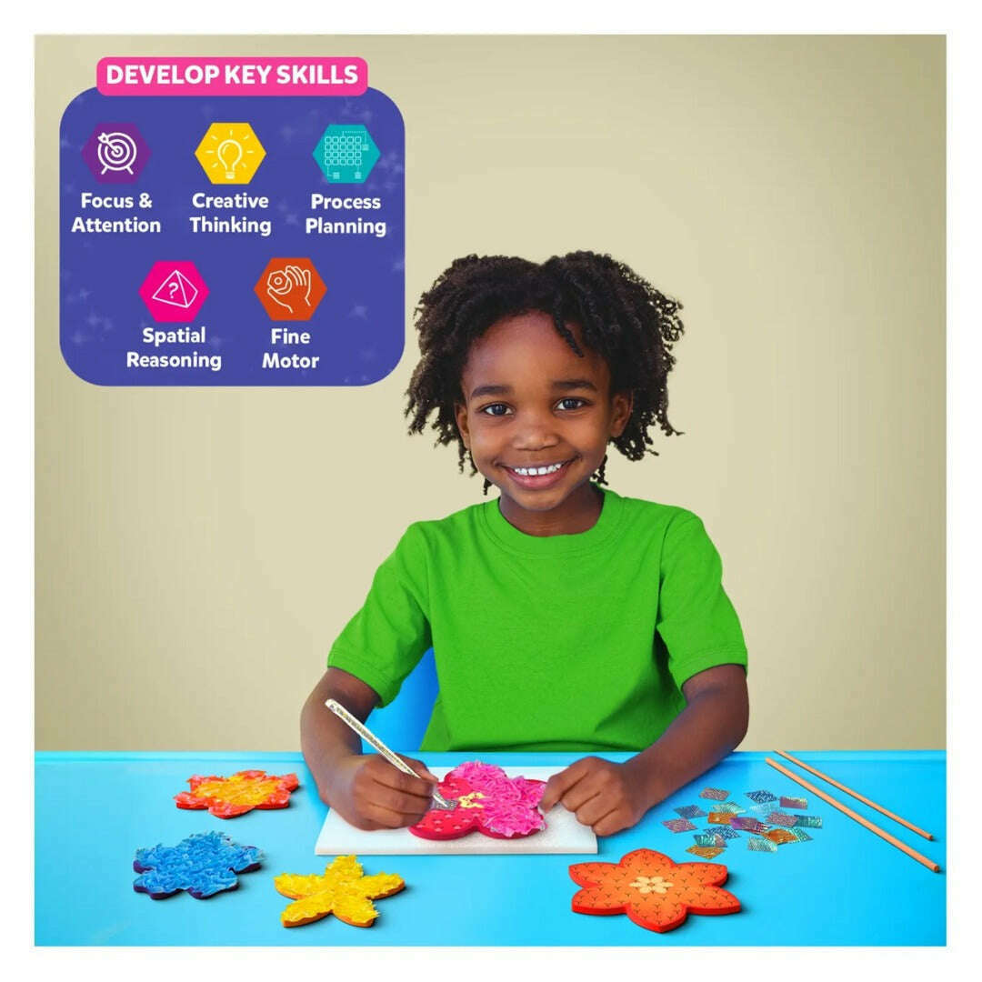 Toys N Tuck:Skillmatics Poke-In Art - Flower Bouquet,Skillmatics