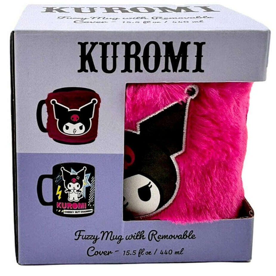 Toys N Tuck:Fuzzy Mug - Sanrio Kuromi,Hello Kitty