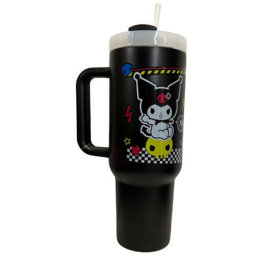 Toys N Tuck:Metal Tumbler - Kuromi (Punk Skull),Hello Kitty
