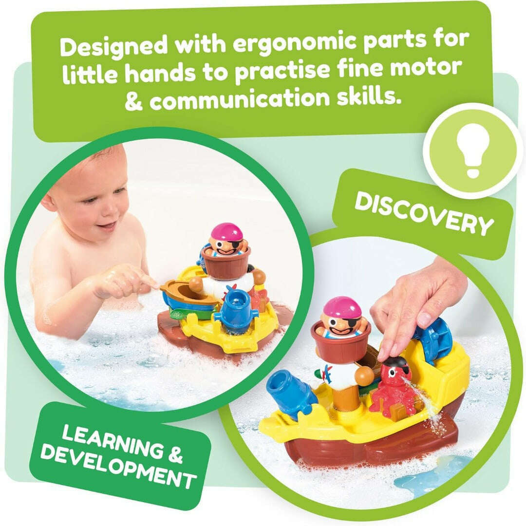 Toys N Tuck:Tomy Toomies Pirate Pete's Bath Ship,Tomy