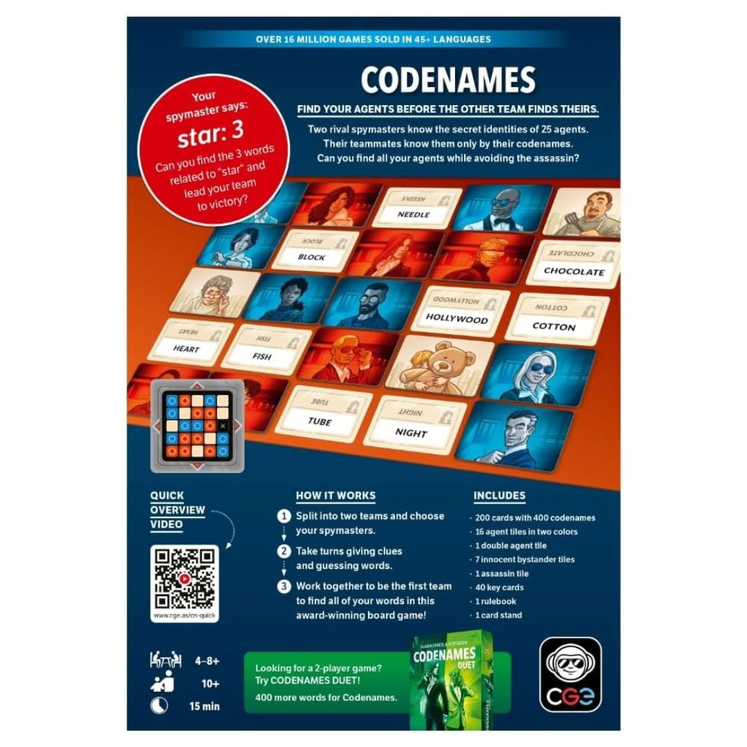 Codenames Board Game 2nd Edition 2025