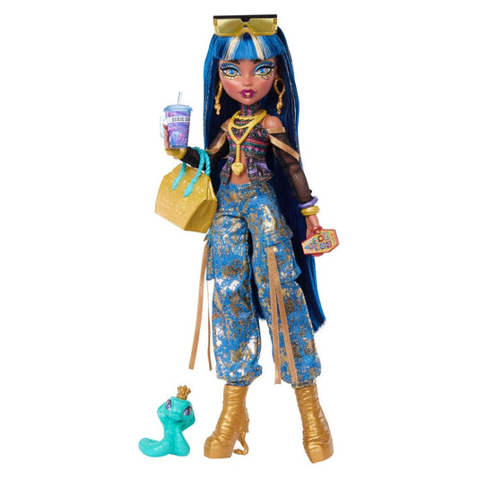 Monster High Doll Cleo De Nile with Hissette