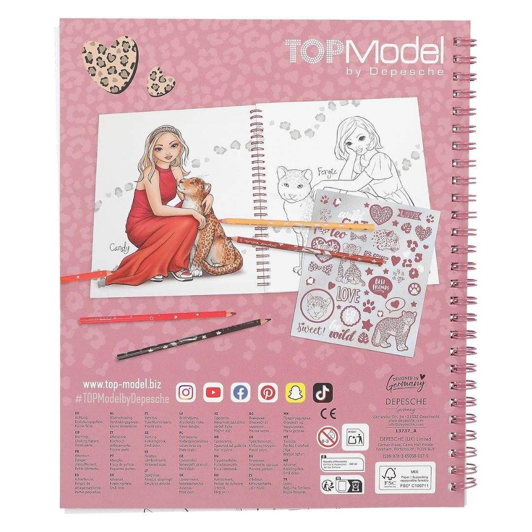 Depesche Top Model Leo Heart Colouring Book