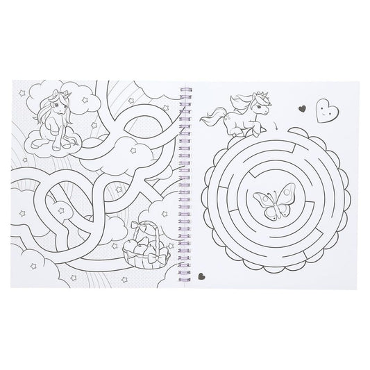 Depesche Ylvi Unicorn Colouring Book with Sequins