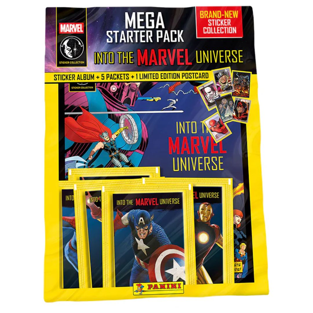 Marvel Universe Comics Sticker Collection Starter Pack