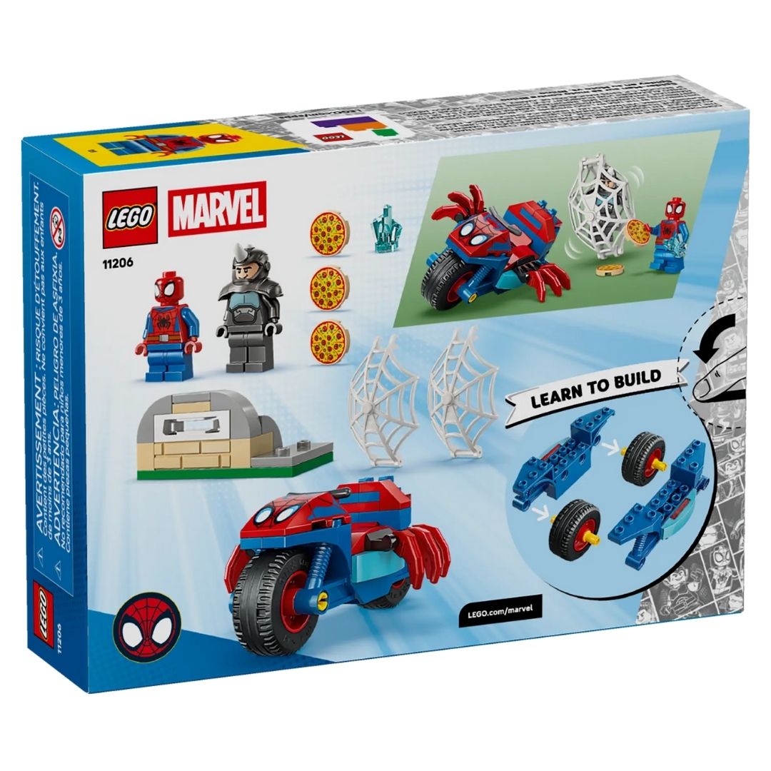 Lego 11206 Marvel Spidey on his Motorcycle vs. Rhino